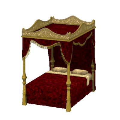 Rich Egyptian Red Canopy Bed by SpunkyBeli - The Exchange - Community ...