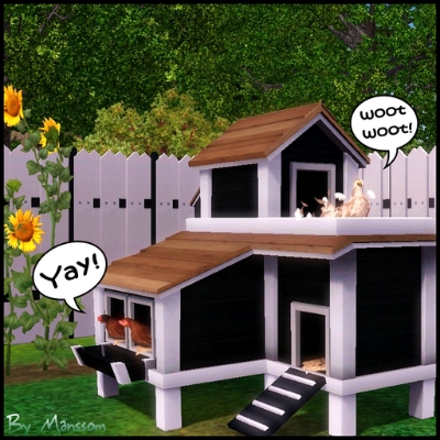 Modern Chicken Coop by Manssom - The Exchange - Community - The Sims 3