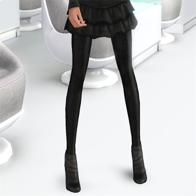 Thick Black Tights. by MiataPlay - The Exchange - Community - The Sims 3